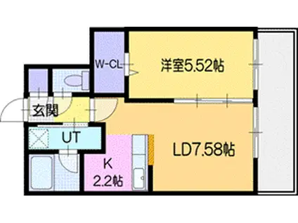 癒禅32(1LDK/4階)の間取り写真