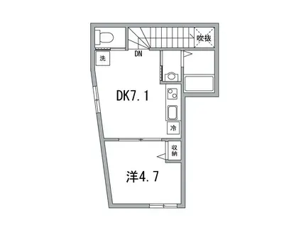 上高田四丁目計画(1DK/3階)の間取り写真