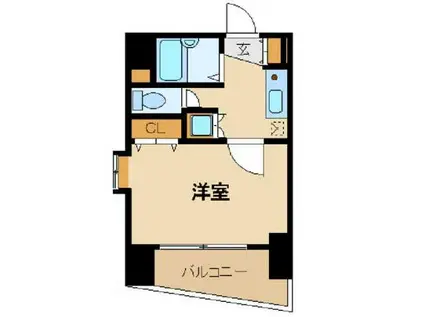 ロアール御茶ノ水順天堂大学前(1K/9階)の間取り写真