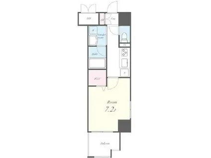 フォルトゥーナ東中野(1K/8階)の間取り写真