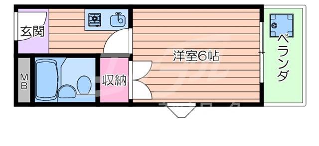 ルミエール(1K/5階)の間取り写真