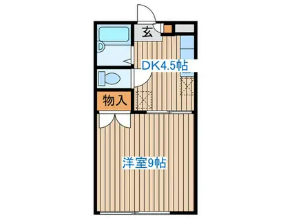 グレース貴富称(1DK/1階)の間取り写真