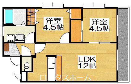 クレインズマンション(2LDK/1階)の間取り写真