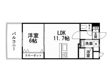 サンシャインプリンセス五番街(1LDK/14階)の間取り写真