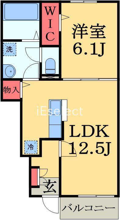 ハイグレイス5番館(1LDK/1階)の間取り写真