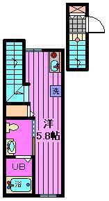 MINIMAL浦和美園(ワンルーム/2階)の間取り写真