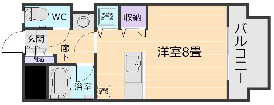チェンテナリオ(ワンルーム/1階)の間取り写真