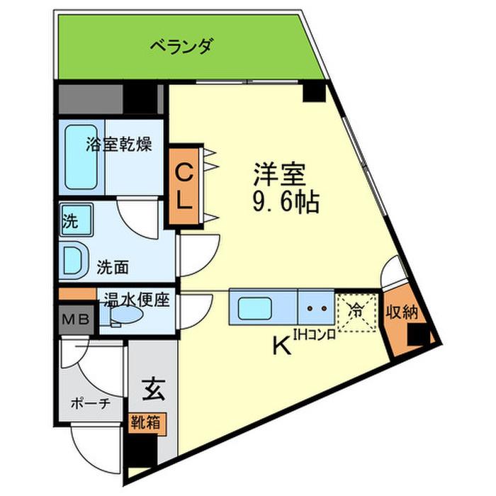 ラムアンドエヌエンタープライズ(ワンルーム/3階)の間取り写真