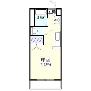 サンライズ橘(ワンルーム/6階)の間取り写真