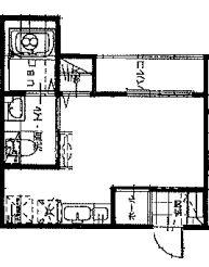 MINERUMO TSURUMI(ワンルーム/1階)の間取り写真
