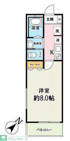 キャメル岩槻西町2(1K/2階)の間取り写真