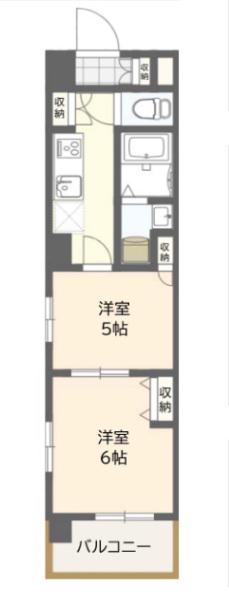 クレアシオン板橋本町(1DK/8階)の間取り写真