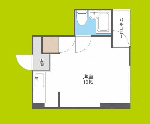 阿倍野阪南マンション(ワンルーム/3階)の間取り写真
