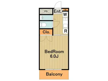 ニューハイムイノウエ(1K/3階)の間取り写真