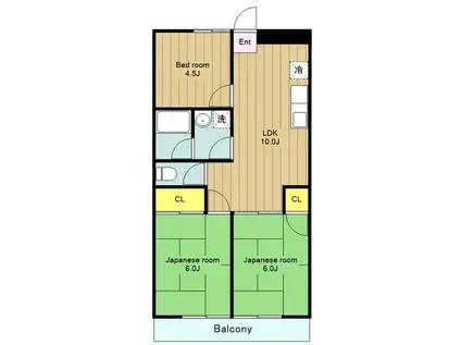 メゾン瀬谷(3LDK/4階)の間取り写真