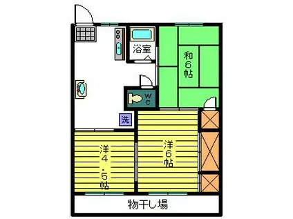 第3戸塚ハイツ(3K/1階)の間取り写真