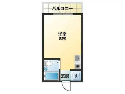 エクセルプラザしんけ(ワンルーム/3階)の間取り写真