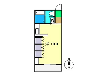 ROSE(1K/1階)の間取り写真