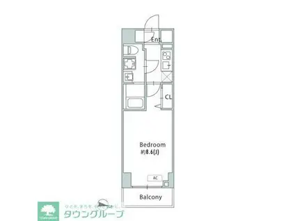 GRANPASEO青砥(1K/11階)の間取り写真