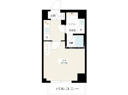 REALIZE蒲田III(1K/2階)の間取り写真