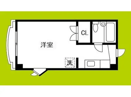 メゾンリベリカ(ワンルーム/3階)の間取り写真