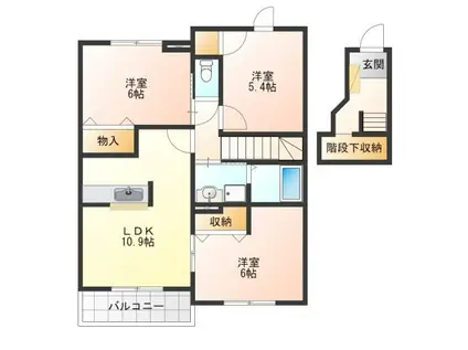 アーバン レジデンス(3LDK/2階)の間取り写真