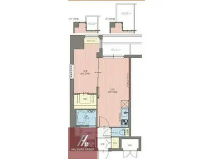 VINOプレジオ本町(1LDK/3階)の間取り写真