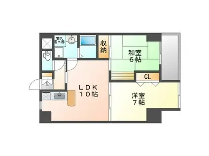 ISTYIE FUNAIRI(2LDK/3階)の間取り写真