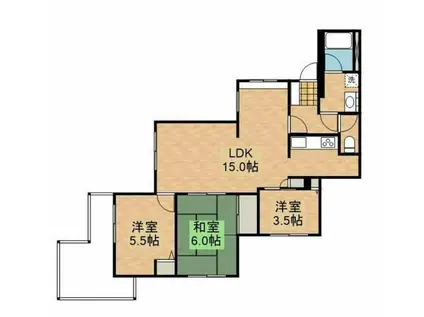 レジデンス清末5(3LDK/5階)の間取り写真