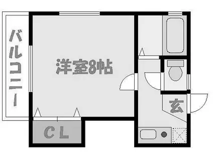 プチエミナール I(1K/1階)の間取り写真