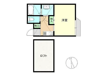 コンフォーレV番館(ワンルーム/1階)の間取り写真