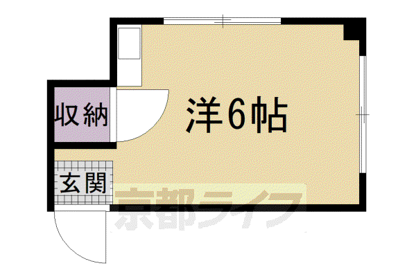 サンプラザ(ワンルーム/4階)の間取り写真