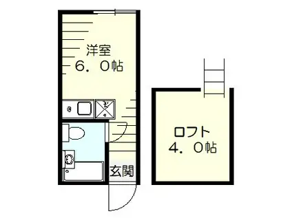 ユナイト東白楽ルーシー&サンシャイン(ワンルーム/1階)の間取り写真
