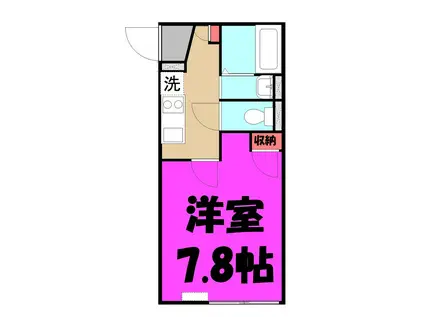 ラ コルテ(1K/2階)の間取り写真