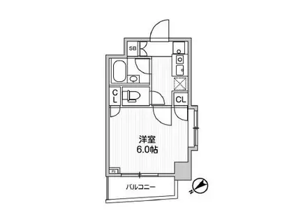 アパートメンツ練馬北町(1K/3階)の間取り写真