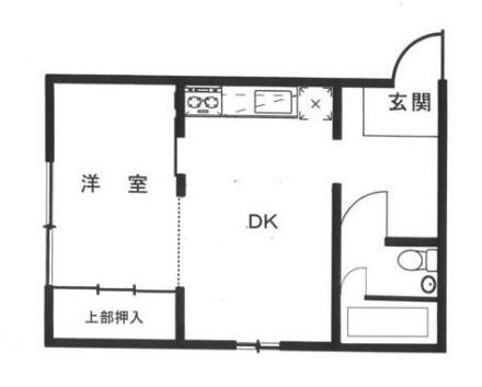 シュウコウレジデンス(1DK/3階)の間取り写真
