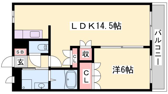 ファームヴィレッジ・やしろI(1LDK/1階)の間取り写真