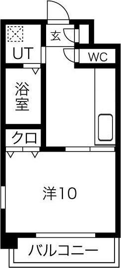 サンマルヤ(1K/3階)の間取り写真