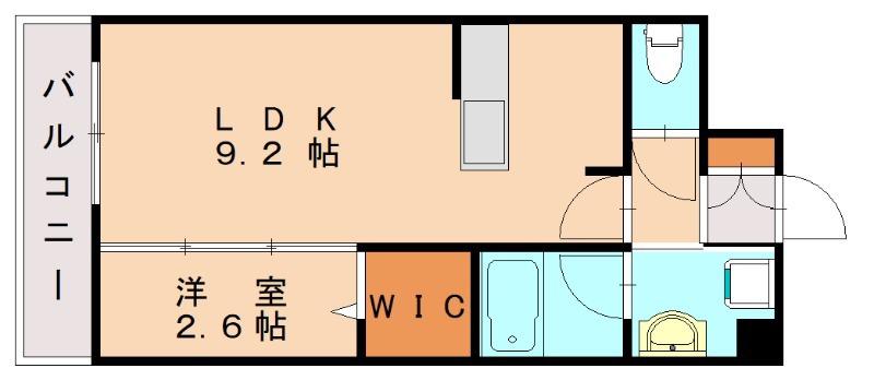 JS STAGE(1LDK/3階)の間取り写真