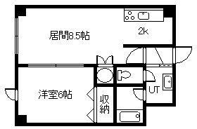 CASA LIBELTA(1LDK/2階)の間取り写真