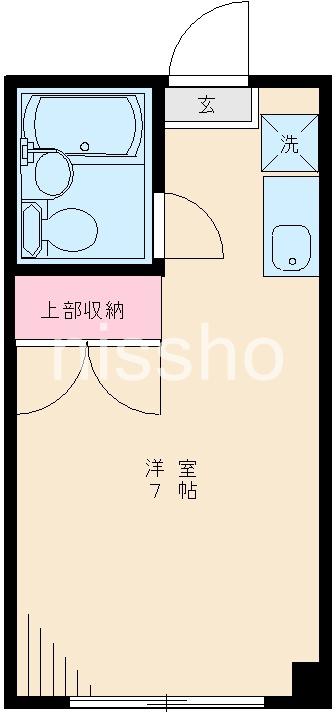 メゾンドコパー(ワンルーム/1階)の間取り写真
