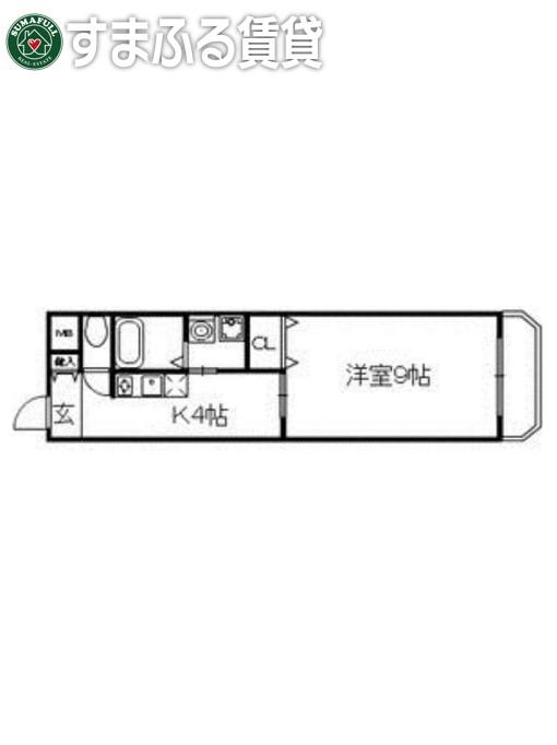 SUNNY COURT(1K/1階)の間取り写真