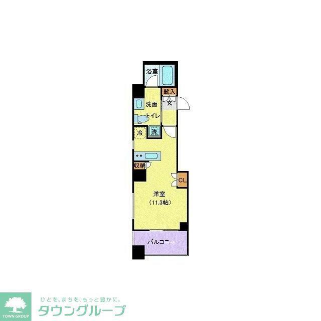 メゾンビスタ渋谷宇田川(ワンルーム/2階)の間取り写真