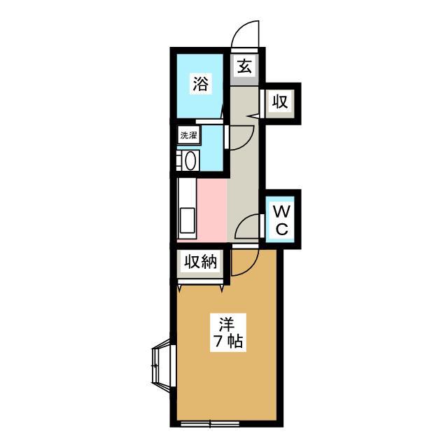プレミール(1K/2階)の間取り写真