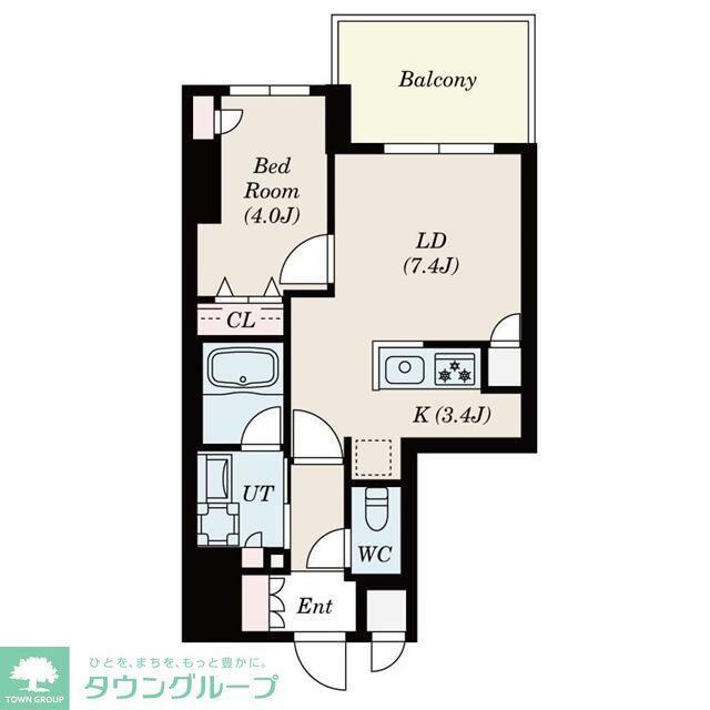 S-RESIDENCE大森BRESA(1LDK/6階)の間取り写真