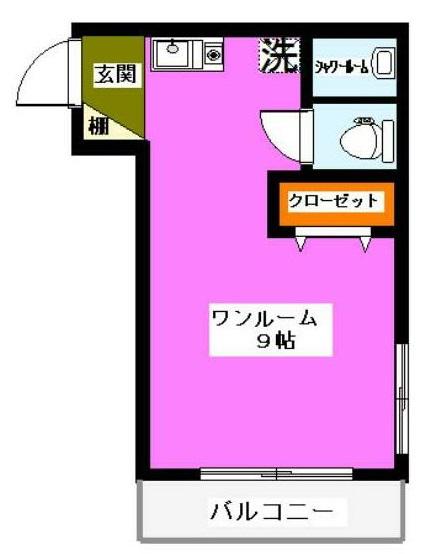 池田ビル(ワンルーム/3階)の間取り写真