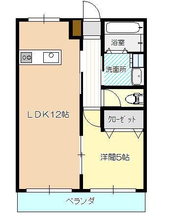 第5TOKIWAビル(1LDK/4階)の間取り写真