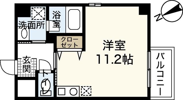 IL FIORE(ワンルーム/4階)の間取り写真
