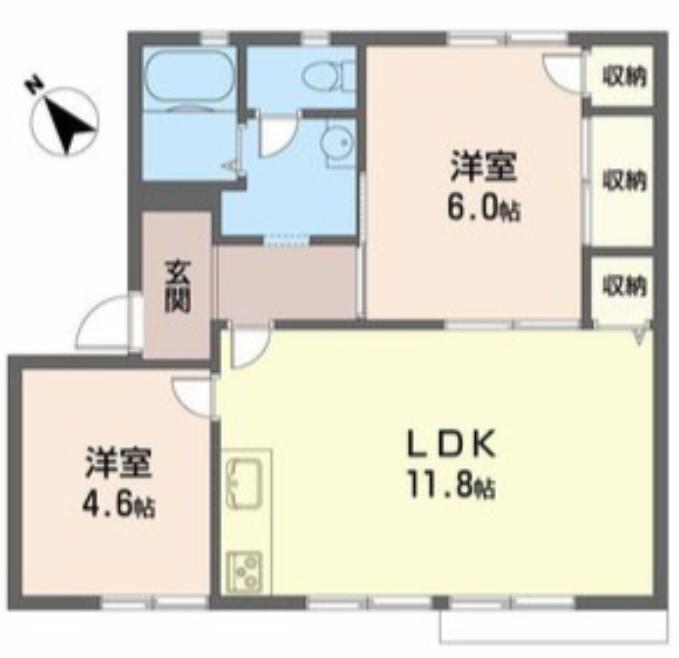 ガーデンハイツ・古谷(3K/1階)の間取り写真