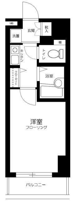 サンテミリオン早稲田駅前弐番館(1K/6階)の間取り写真